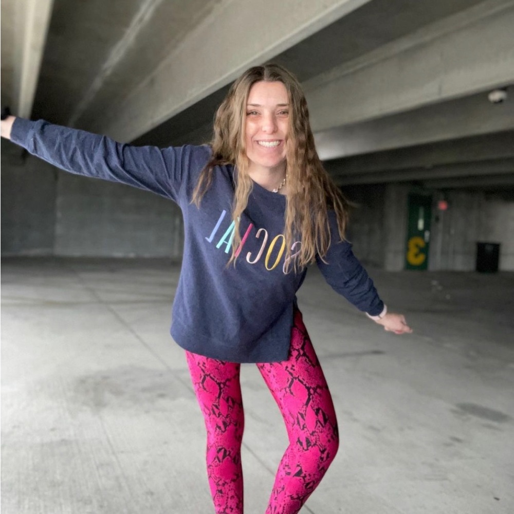 Wildfox SOCIAL crewneck sweater